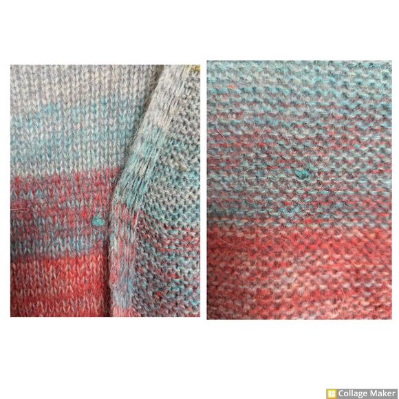 MOTH Anthropologie Rinda Rainbow Mohair Knit Long Duster Cardigan Vest XS/S - Picture 12 of 12